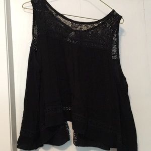 Black halter tank